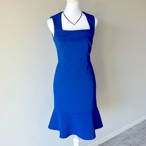 WHBM Blue Sheath Dress